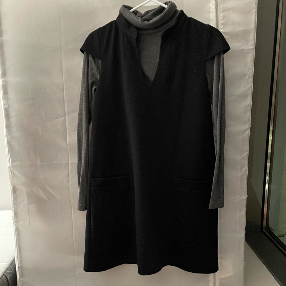Etam Paris Wool Dress set black and grey size 160/80A S 36